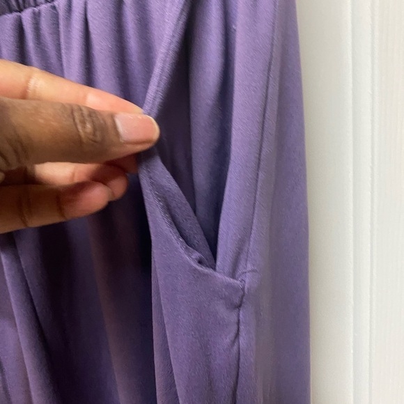 Capella Women's High Waisted Drawstring Lounge Pants joggers Purple Size 1XL - Picture 9 of 10